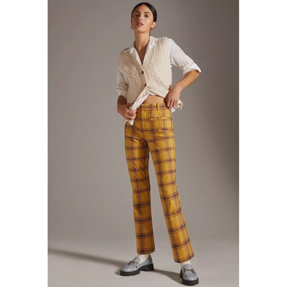 Anthro/Maeve-The Essential Slim Kick Flare Pants, size 2P - Picture 3 of 11